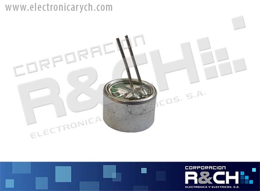 [MC-E2M] MC-E2M Microfono Electret. 2 pin mediano 52-58DB 9.7x6.7mm