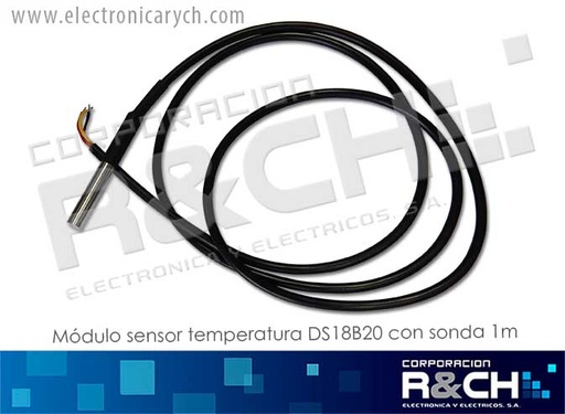 [MD-DS18B20] MD-DS18B20 Modulo sensor temperatura DS18B20 con sonda 1m