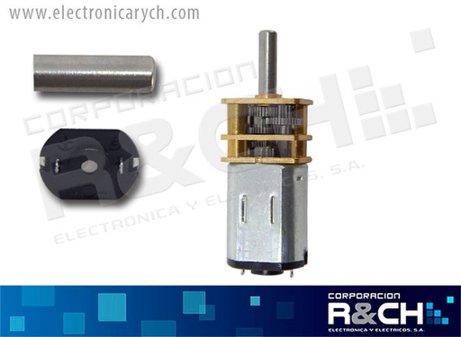 [MT-DC6CM200] MT-DC6CM200 motor mini 3-6V con caja reductora metalica 20RPM