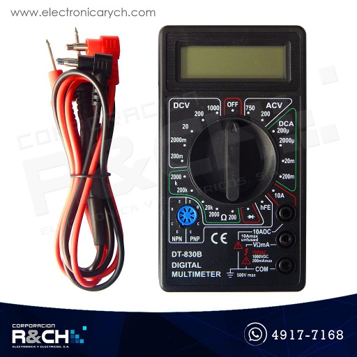 [MM-DT830B] MM-DT830B Multímetro digital Básico DT30