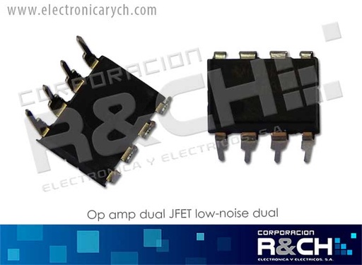 [NTE858M] NTE858M op amp dual JFET lo-noise dual (LF353P)
