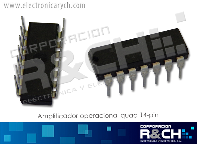 NTE987 op amp quad 14-pin (LM324N)
