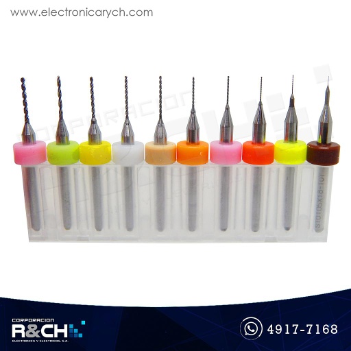 [BC-0110] BC-0110 Broca set 10 unidades para CNC 0.1-1mm