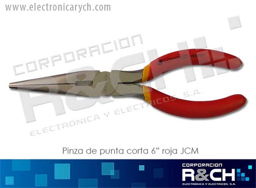 [PLN006] PLN006 pinza de punta corta 6" roja jcm