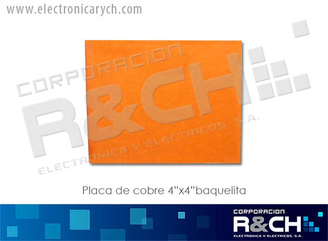 PC-C35 placa de cobre de 4&quot;x4&quot; bquelita