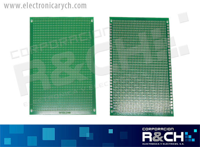 PC-1010F placa perforada 10x10cm una cara fibra
