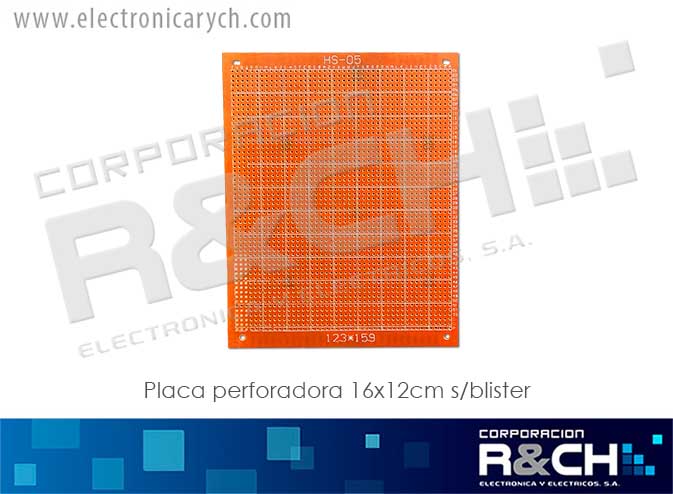 PC-HS05 placa perforada 16x12cm s/bister