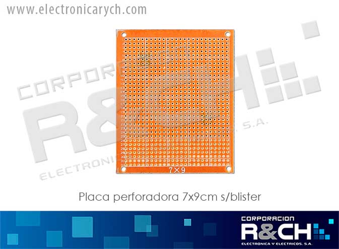 PC-HS02 placa perforada 9x7cm s/blister
