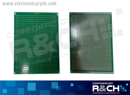 [PC-128F] PC-128F placa perforada 12x8cm una cara fibra