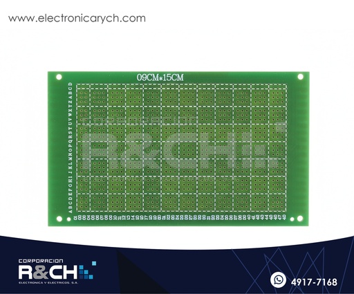 [PC-CL012] PC-CL012 placa perforada 15x9cm fibra de vidrio