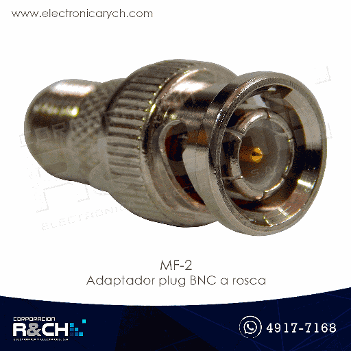 [MF-2] MF-2 Adaptador plug BNC a rosca