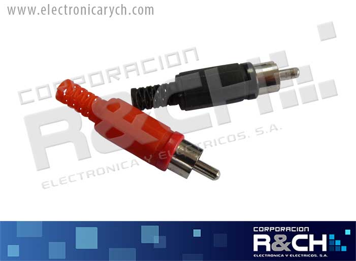 PL-RCA plug RCA R/N c/cola par