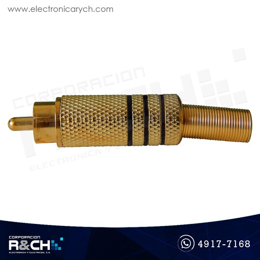 [PL-RCAMB] PL-RCAMB Plug RCA metal negro