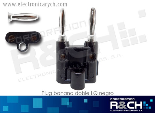 [PL-510N] PL-510N plug banana doble LQ negro