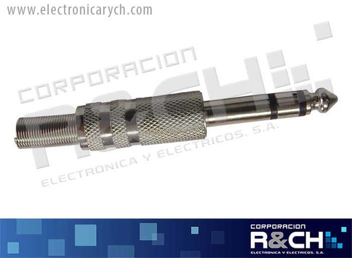 [PL-ST1/4MC] PL-ST1/4MC plug stereo 1/4 metal c/cola