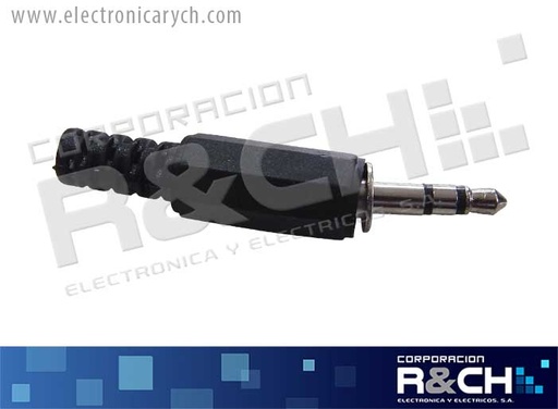 [P-105A] P-105A plug stereo 3.5mm plastico c/cola