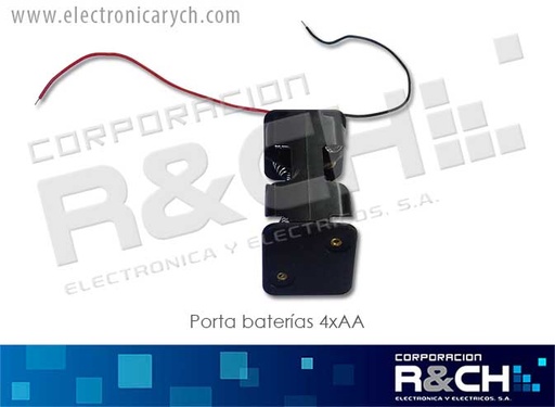 [PR-B4XAA] PR-B4XAA porta bateria 4xAA