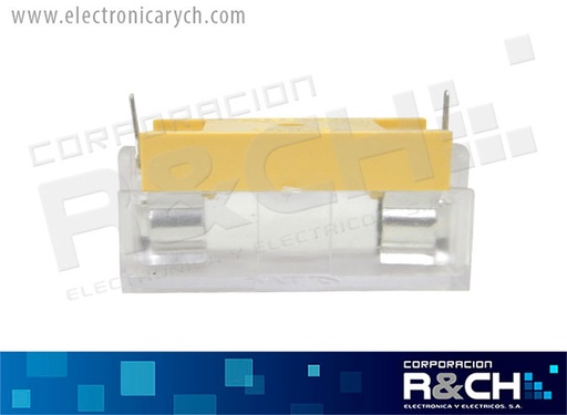 [PF-IE] PF-IE Porta Fusible Para Impreso Europeo 5x20mm con Protector