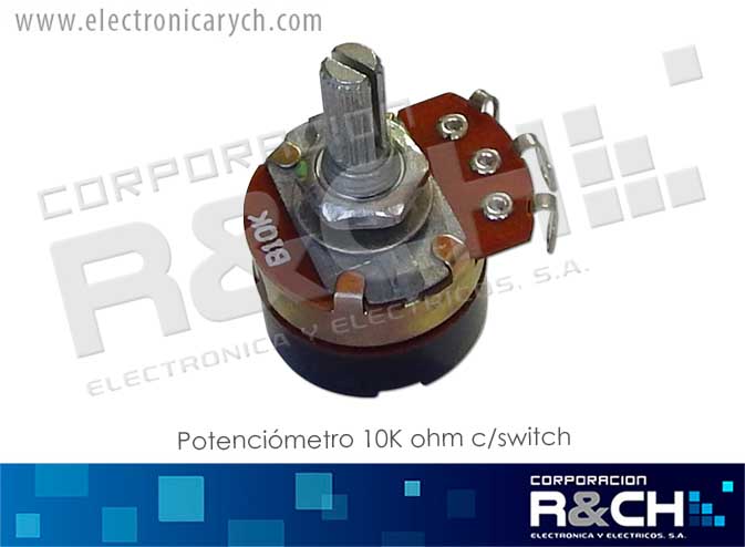 PT-10KS Potenciometro 10K Ohm C/switch