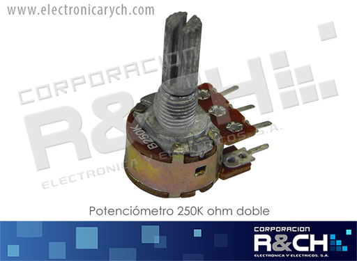 [PT-250KD] PT-250KD potenciometro 250K ohm doble