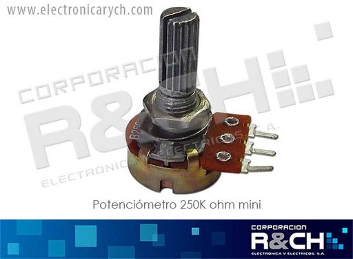 [PT-250KM] PT-250KM potenciometro 250K ohm mini 15mm