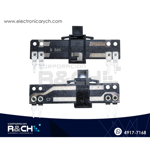 [PT-50KEL] PT-50KEL potenciometro 50K ohm esqueleto largo