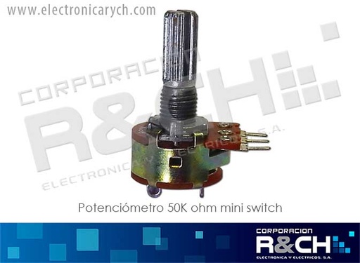 [PT-50KMS] PT-50KMS potenciometro 50K ohm mini switch