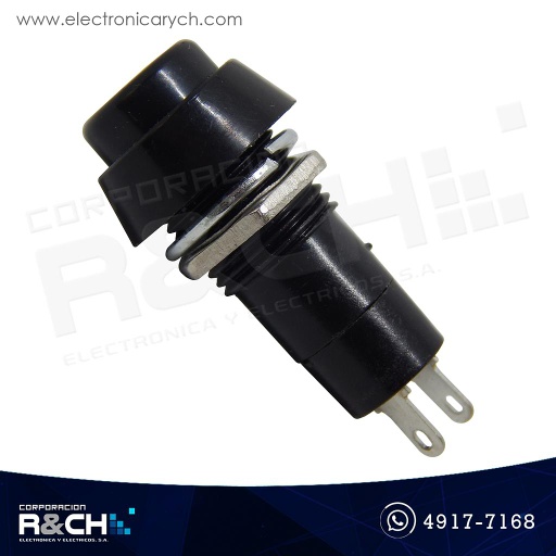 [SW-P12B] SW-P12B Pulsador Normalmente abierto 12mm negro redondo