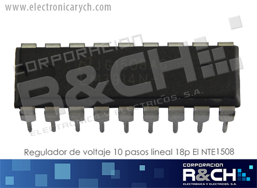 [NTE1508] NTE1508 regulador de voltaje 10 pasos lineal 18p LM3914