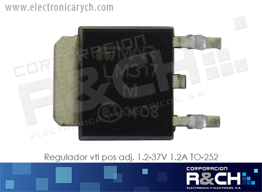 [NTE956S] NTE956S regulador vtl pos adj. 1.2-37V 1.2A TO-252 (LM317)