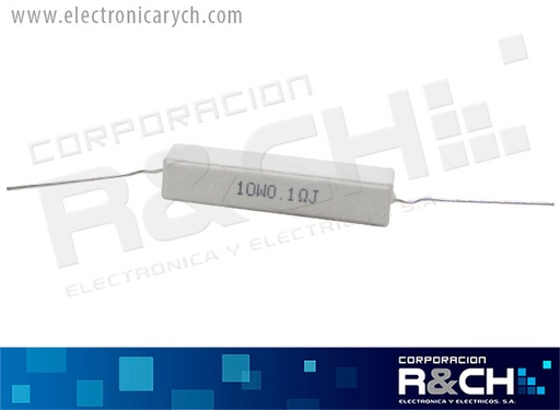 [RX-0.1/10] RX-0.1/10 resistencia 0.10 ohm 10W cemento