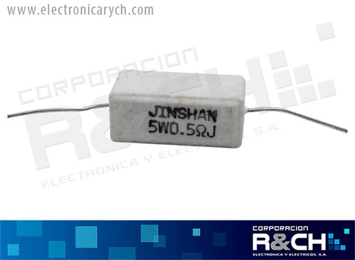 [RX-0.5/5] RX-0.5/5 resistencia 0.5 ohm 5 watt