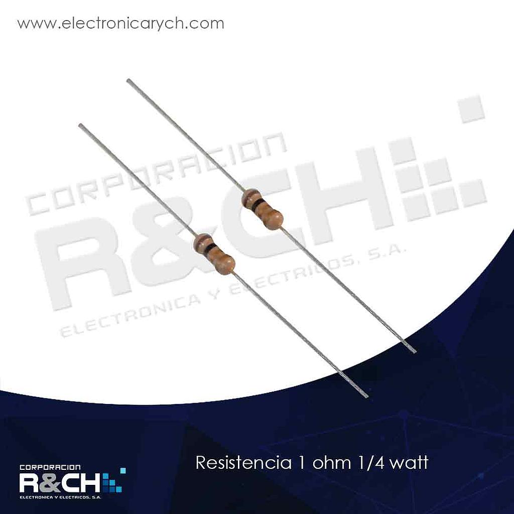 RX-1/14 resistencia 1 ohm 1/4 watt