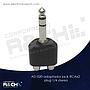 AD-020 adaptador jack RCAx2 plug 1/4 stereo